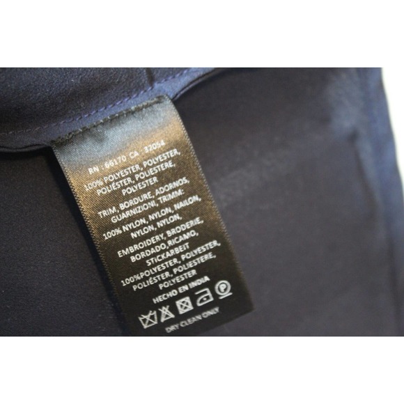 NWT Maeve Anthropologie Pome Blossom Skirt Tulle Navy Orange Size 4 H14086 - Picture 13 of 14